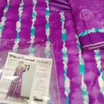 Gul Ahmed linen Purple And White 003