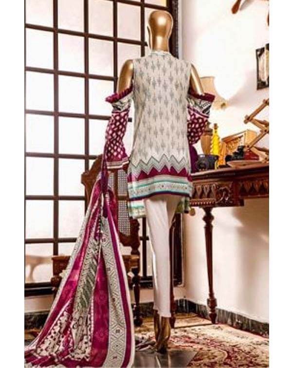 izhan two pieces Gray and Magenta by moosajee JorayWala Online